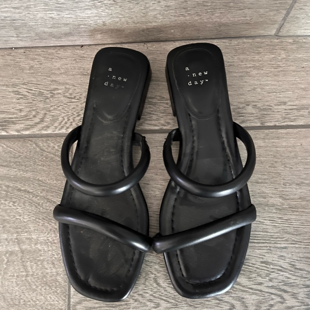 A New Day Black Sandal
